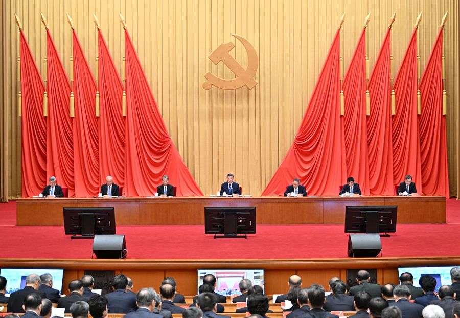 ??1月6日，中共中央總書記、國家主席、中央軍委主席習(xí)近平在中國共產(chǎn)黨第二十屆中央紀(jì)律檢查委員會第四次全體會議上發(fā)表重要講話。李強(qiáng)、趙樂際、王滬寧、蔡奇、丁薛祥、李希出席會議。
